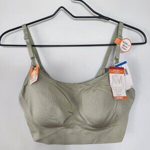 Warner's Womens Easy Does It Dig-Free Band Convertible XL Green/Seagrass Bra